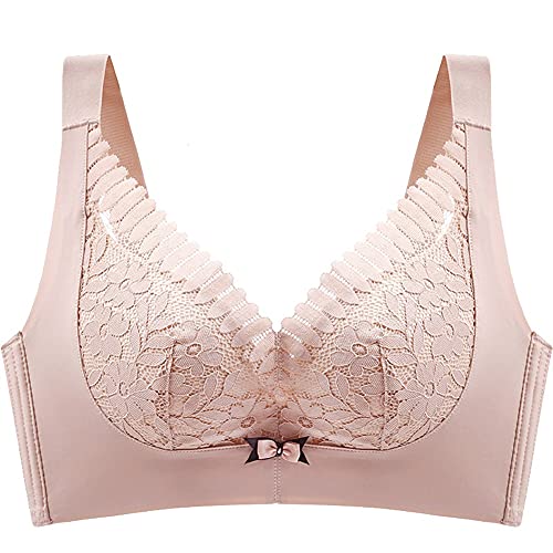 Soutien-gorge grande taille en dentelle florale ajouree bralette confortable sans armatures 100C