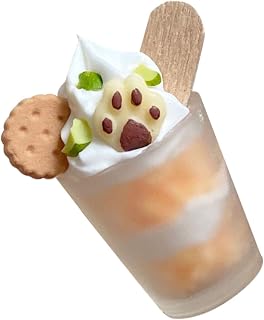 TOYANDONA Casa De Boneca De Sorvete Em Miniatura 2 Peças Modelo De Comida Sobremesa Adereço De Brinquedo Suprimentos De Brinquedo De Comida Em Miniatura Decoração De Casa Mini
