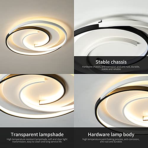 Schindora-Plafoniera-moderna-a-LED-da-36-W-50-cm-con-telecomando-con-geometria-rotonda-nera-bianca-dimmerabile-per-soggiorno-camera-da-letto-cucina