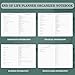 End of Life Planner, Estate Planning Organizer, Death Planner with Labels, Just in Case I Die Book Organizer, Will Preparation, Funeral Planning, Final Arrangements Notebook (5.6 * 8.5”)-Dark Green