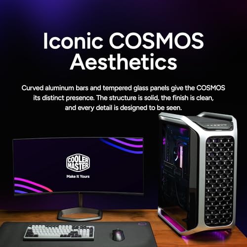 Image of Cooler Master Cosmos Pro Gaming PC RYZEN 7 9800X3D RTX 5080 ATX Desktop PC | AMD Ryzen 7 9800X3D + NVIDIA RTX 5080 16GB Gaming PC, 32GB DDR5 6000MHz, 4TB M.2 SSD, 360mm AIO Cooler, Windows 11