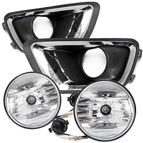 UFRAME compatible with Chevrolet Chevy 2015 2016 2017 2018 2019 Colorado Halogen Fog light Kit w/Bezels/Bulbs