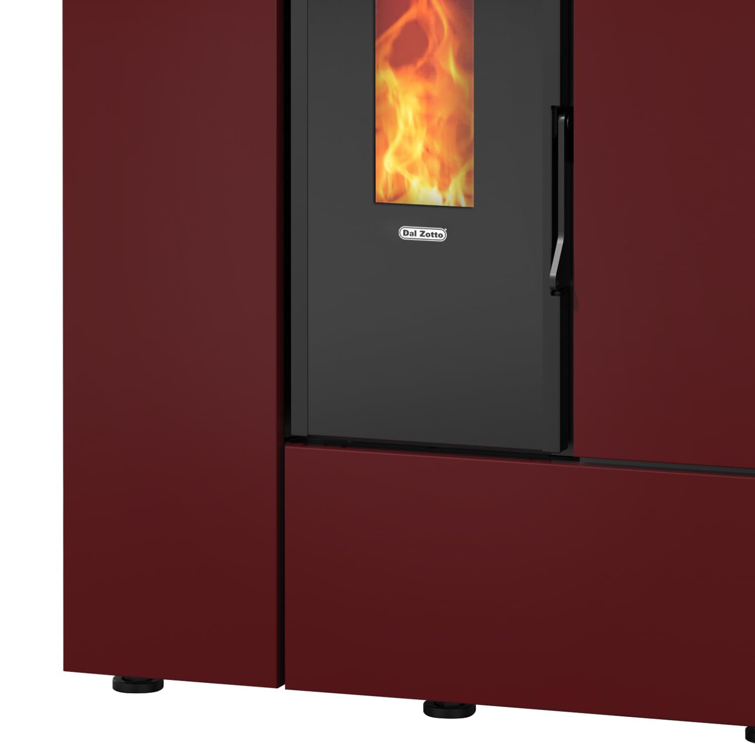 1283100 Leyla Elite Pelletofen Stahl Bordeaux/A+