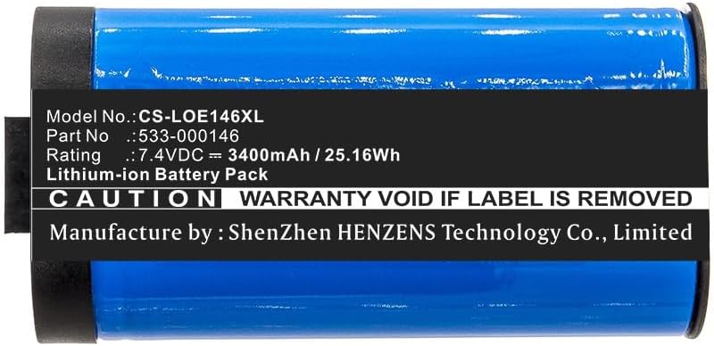 3400mAh Battery Replacement for Megaboom 3 Megaboom 3 084-000845 S-00171 984-001362 533-000146 (7.4V)