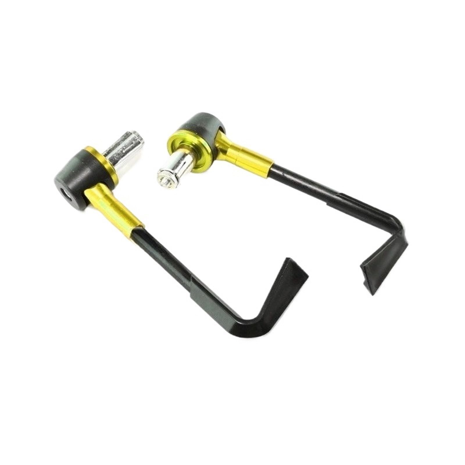 JKELPV 22mm Universal Adjustable Motorcycle Hand Guard Modification Gear Lever Guard Motorcycle Hand Guards(Gold)