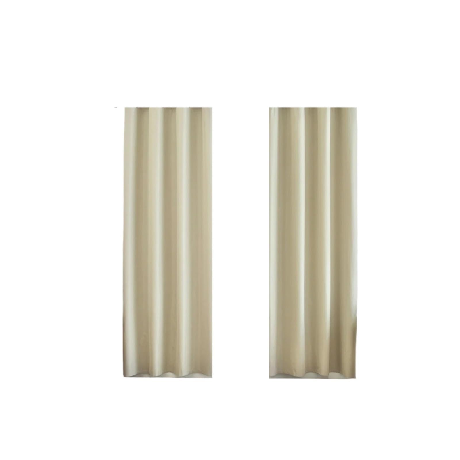 MWAHJU 2pc Solid Blackout Curtains with Grommets, for Bedroom, Living Room, Kitchen, Privacy Drapes, Window Curtain For Living Room(Color 1,132X213cm)