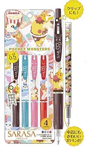 ゼブラ　サラサクリップ限定 ポケットモンスター4色セット×6種類 Amazon | サラサクリップ×ポケットモンスター 4色セット A 0.5