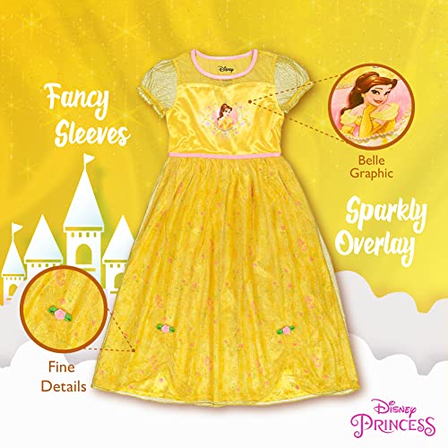 Disney Girls' Princess Fantasy Gown Nightgown, Belle Shines 3, 8 #TOP3