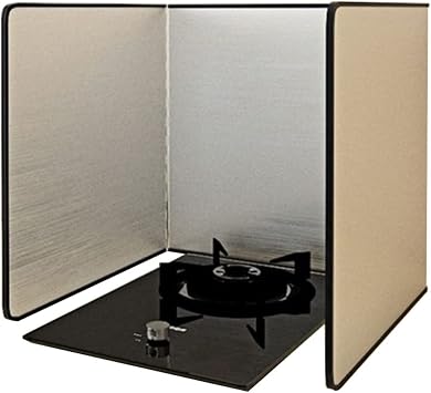 Cooking Splash Guards, Folding Stove Splatter Guard, Oil Barrier, Stainless Steel Backsplash for Stove, Non-Stick Splatter Guard, Frying Pan Splatter Guard, for Kitchen, Dining Room  Size 50x50x50c