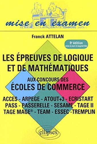 Télécharger Epreuve de Logique & de Mathematiques Cinquième Edition PDF Ebook En Ligne
