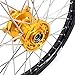 KKE 21/18 Enduro Motorcycle Wheels Rims Set Compatible with SUZUKI DRZ400 DRZ400E DRZ400S DRZ400SM Gold Hub