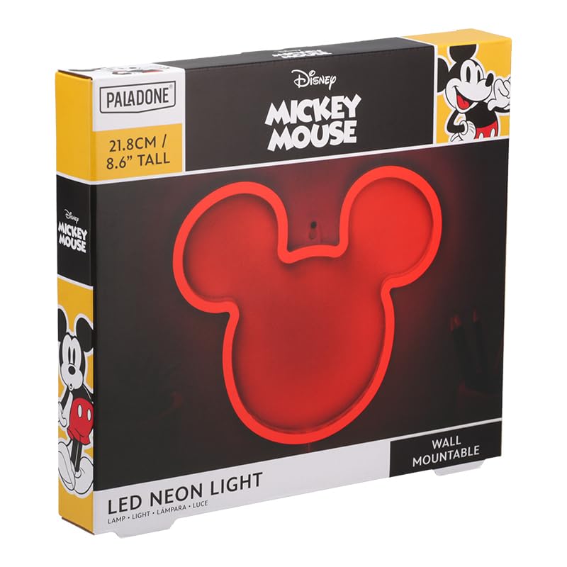 Amazon.com: Paladone Disney Mickey Mouse Ears LED Neon Wall Light