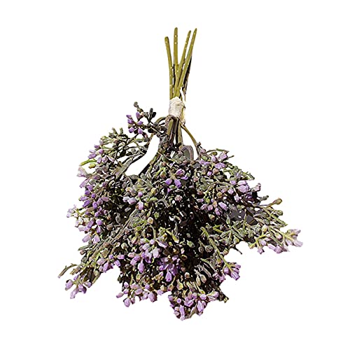 Hummcqit 6 Bundles Fleurs Artificielles Arrangements Floraux Buissons en Plastique Faux Fleurs Tables Ferme De Ferme Décoration De Jardin Cover
