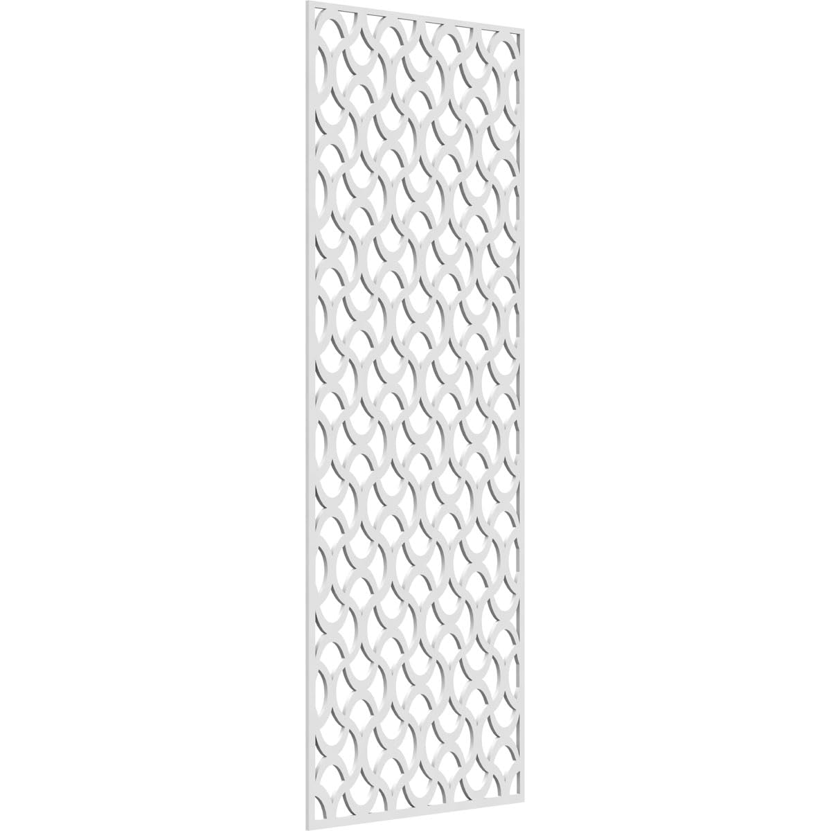25 3/8"W x 64 3/8"H x 3/8"T Resort Decorative Fretwork Wall Panels in Architectural Grade PVC