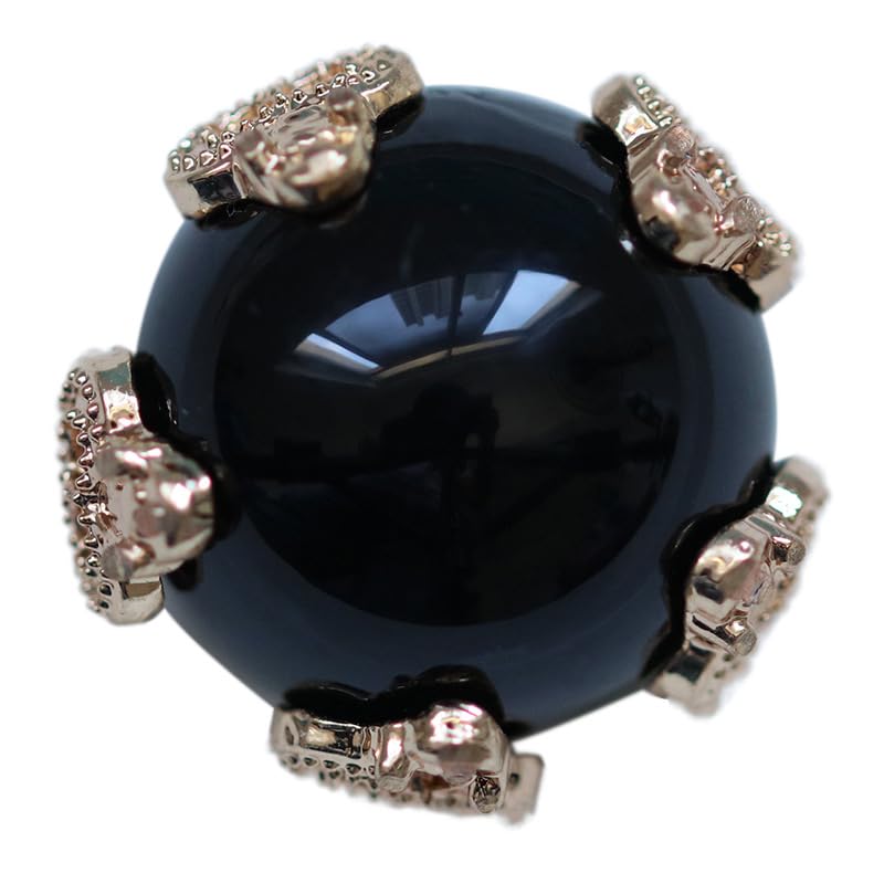 bottoni, Confezione da 10 bottoni perlati in bianco e nero, diverse dimensioni for cucire(18mm)