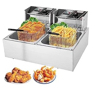 RFRDSPKG 12 Liter Elektrische Doppel-Gartenfriteuse