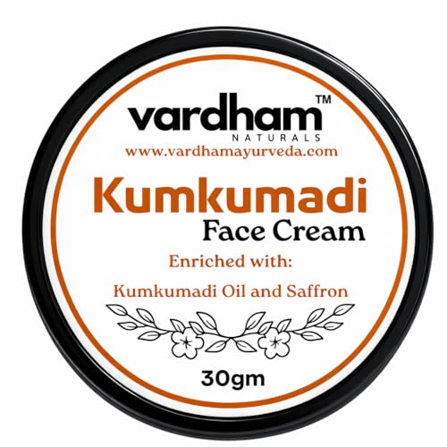 Image of Naturals Kumkumadi Face Cream with Saffron & Kumkumadi Oil | Ayurvedic Skin Brightening Cream for Glowing Skin | Reduces Dark Spots & Pigmentation | 30g