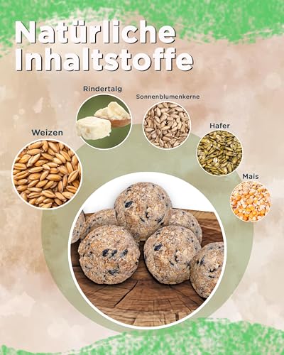 Futterbauer ca. 200x90g Meisenknödel (18kg) ohne Netz Wildvogelfutter Ganzjahresvogelfutter Vogelfutter