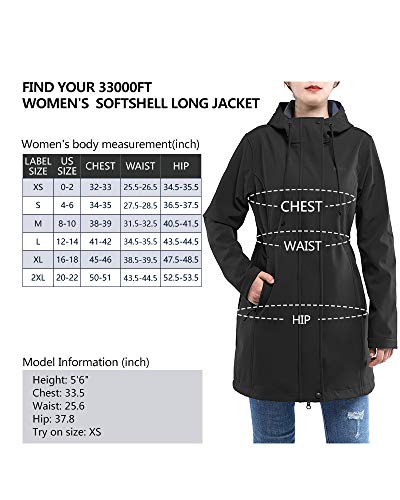 33,000Ft 3JL012A Women'S Softshell Long Jacket thumb #6
