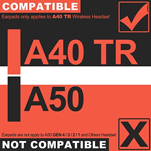 A40 TR Almohadillas para Orejas - Almohadillas Compatibles con Astro Gaming A40 TR Auriculares Inalámbricos - Partes de Repuesto a40 tr / Accesorios a40 / Banda para la Cabeza / Espuma para Micrófono miniatura 2