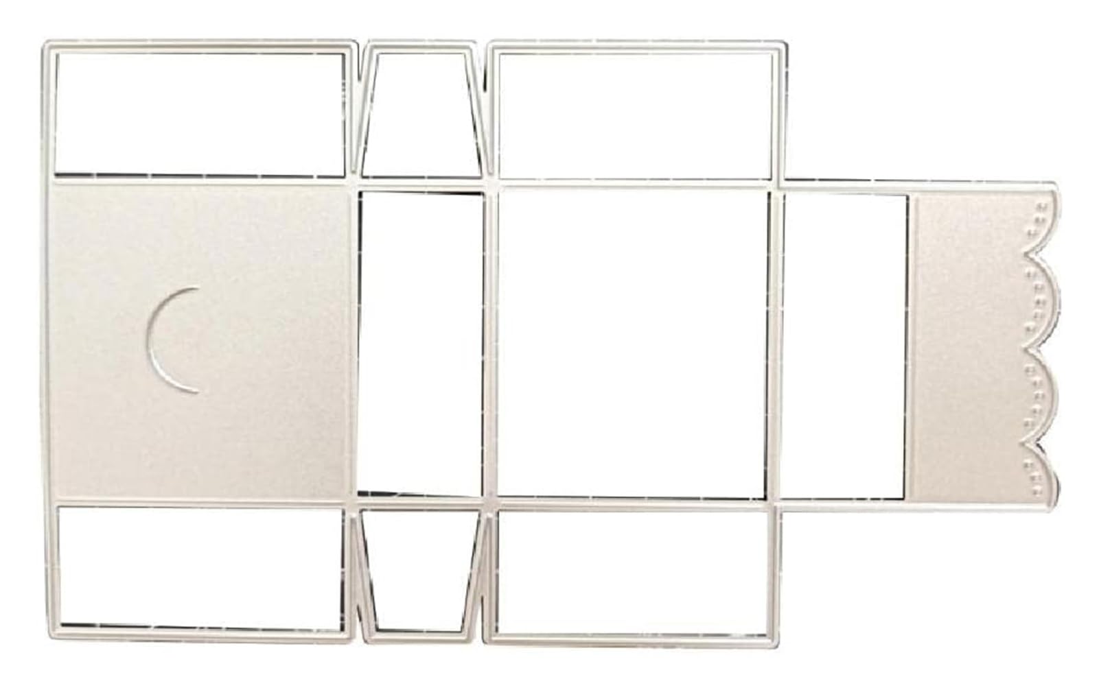 Fustelle per goffratura fai da te, busta, fustelle in metallo, fai da te, scrapbooking, goffratura, biglietti di carta, stencil - argento