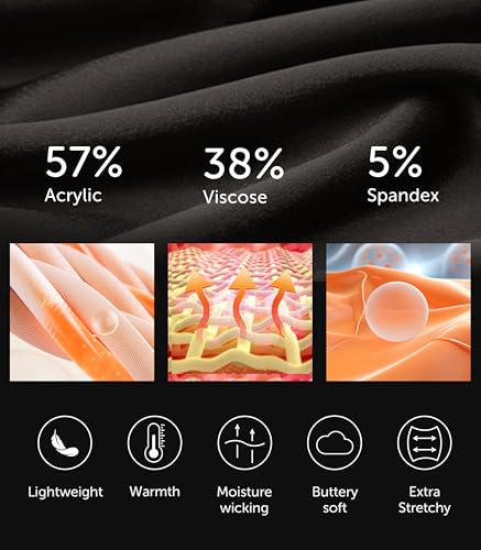 Comfneat Men's Thermal Long Sleeve Undershirts Lightweight Soft Base Layer Crew Neck3