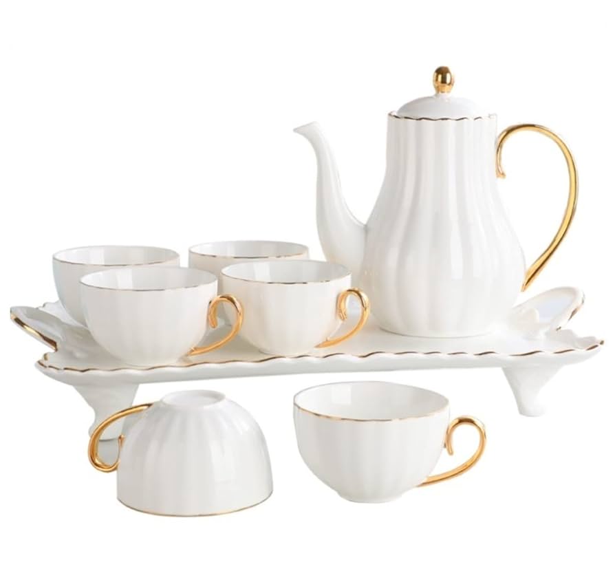 食器   Tea Set Sweejar Porcelain Tea Sets British Royal Series, 8 Oz Cups