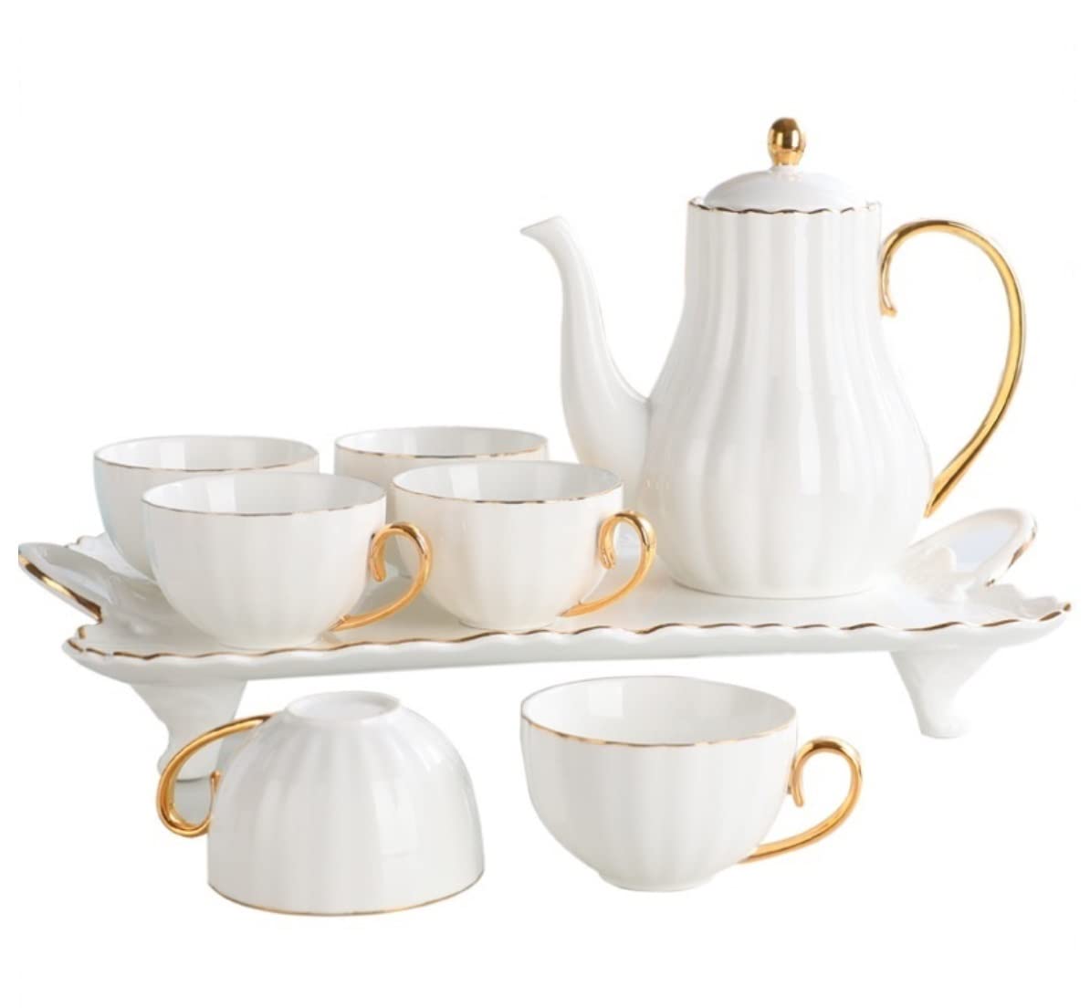 zestawy do herbaty， Zestaw do herbaty Zestaw filiżanek do kawy Zestaw filiżanek do herbaty 8-częściowe zestawy do herbaty Porcelana Ceramiczna kawa Zestawy do herbaty Europejski zestaw do herbaty Kubk