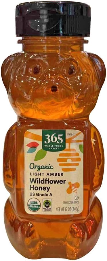 Organic Light Amber Wildflower Honey, 12 Ounce
