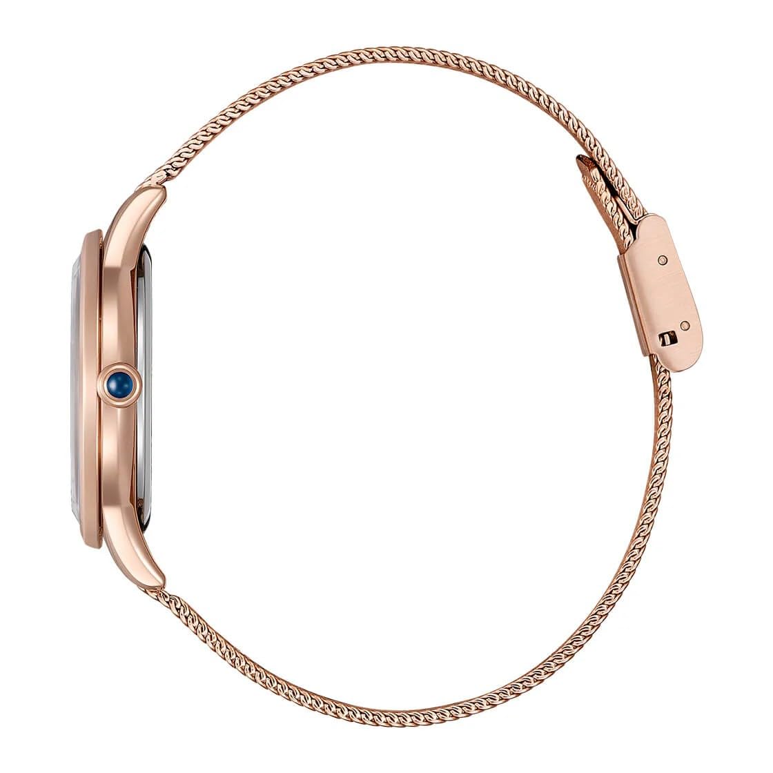 CITIZEN Orologio analogico al quarzo da uomo con cinturino in acciaio inox EM1153-88A, Colore: rosa., Bracciale