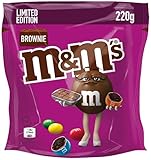 M&M'S Brownie | Schokolinsen mit Brownie-Kernen | Schokolade | Limitierte Auflage | Eine Packung (1 x 220g)