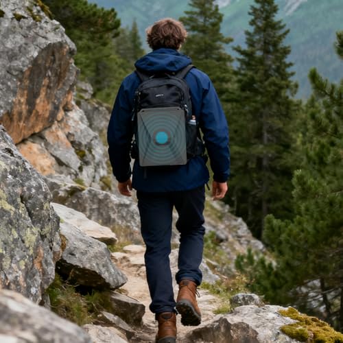 Carcasa de antena anticaída con protector de silicona resistente para viajes y acampada 2