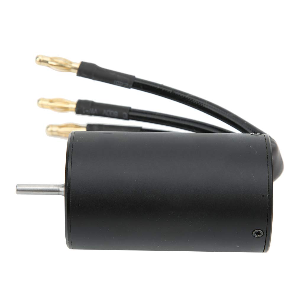 Cryfokt Motor sin Escobillas Impermeable de Alta Eficiencia, 4, 12 Ranuras, para Coche RC, 2600 KV, Negro (3300KV)