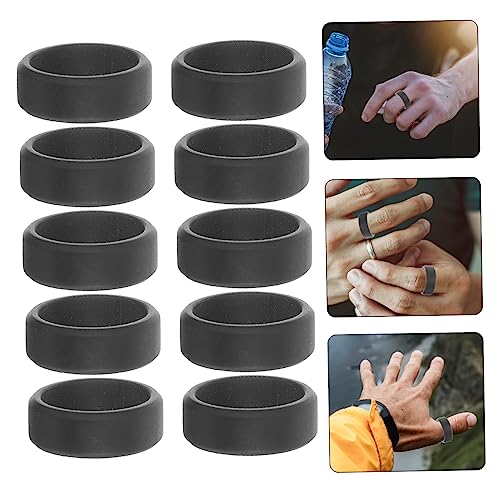 10 anillos de silicona suave para ejercicio miniatura 3