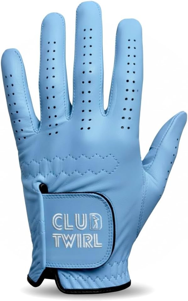 Premium Golf Glove – 100% Cabretta Leather – Breathable, Quick-Dry Fit, Left Hand Glove
