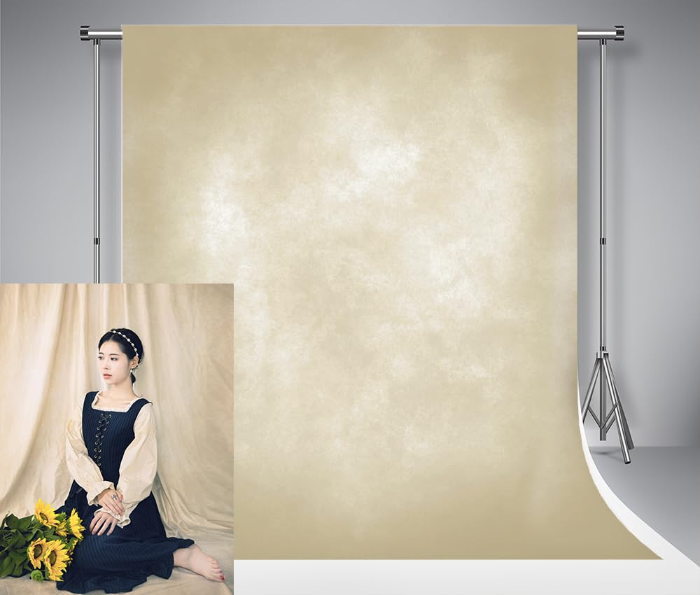 Kate 1.5x2.2m Fondali per Foto con Texture Classica Albicocca Fondali per Fotografia con Sfumatura Astratta Albicocca Puntelli per Ritratti in Microfibra per Studio Fotografico