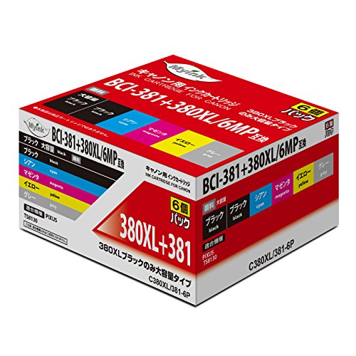 Amazon.co.jp: 【Myink】 キヤノン CANON BCI-381 + BCI