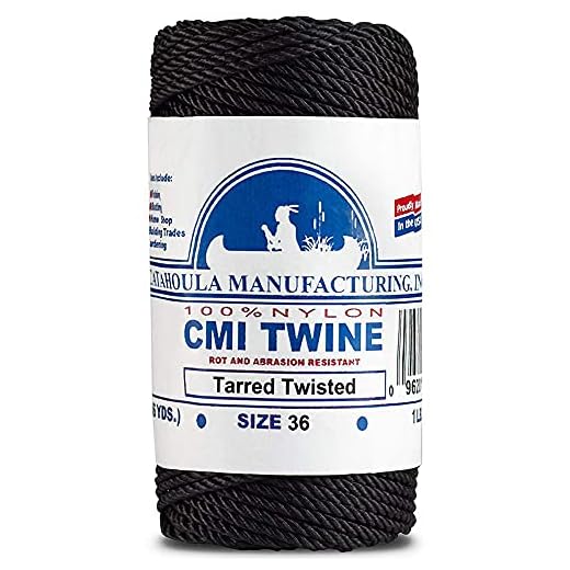 Catahoula Manufacturing no. 36 Tarred Twisted Bank Line, 1 Pound Spool (Approx. 470 feet)
