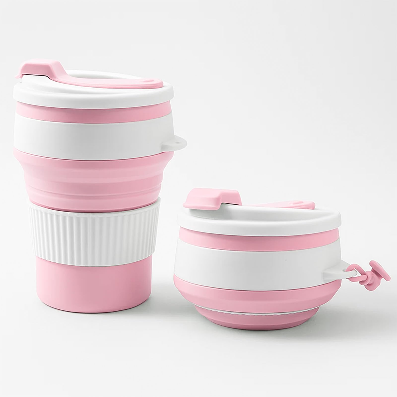 Collapsible Water Bottle Travel Sport Water Bottle Portable Silicone Coffee Cup for Camping Hiking Running Sport Gym Home