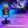 TONOR Gaming Microphone Compatible with Xbox, RGB Condenser Streaming Mic, Low Noise, Gain Control, One Tap Mute, Compatible with Capture Card, 200 cm Cable, Desktop Stand, Black TCX3 #5