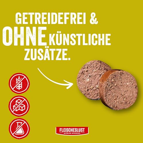 Steakhouse Ziege pur (14x500g), Nassfutter für Hunde & Katzen, sensitives Ergänzungsfutter, Monoprotein, getreidefrei, 14x Wurst von Fleischeslust