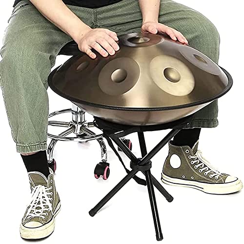 Tambor de mano de acero 22 pulgadas con estuche y soporte miniatura 2