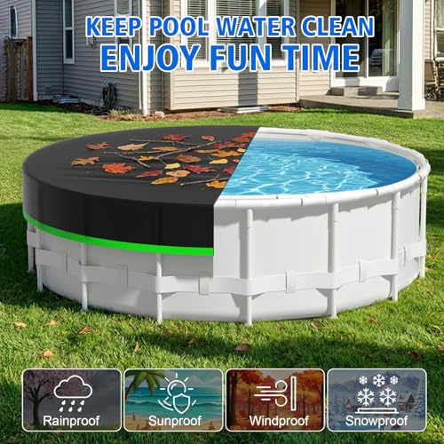 Cobertor para piscina redonda 15 pies resistente y protector miniatura 3