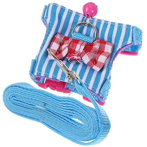 Levemolo Hamster Walking Strap Pet Hamsters Rope Bunny Harness Rope Guinea Pig Vest Fashionable Comfortable Harness Kit