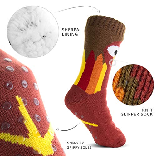 ChalkTalkSPORTS Slipper Sock | Holiday & Costume Socks | Sherpa Fleece Lined | One Size Fits Most4