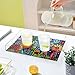 Serving Tray Decorative Trays and Platters Snacks Bowl Candy Dish Romero Brito's Paintings for Breakfast, Lunch, Dinner, Appetizers Food Tray