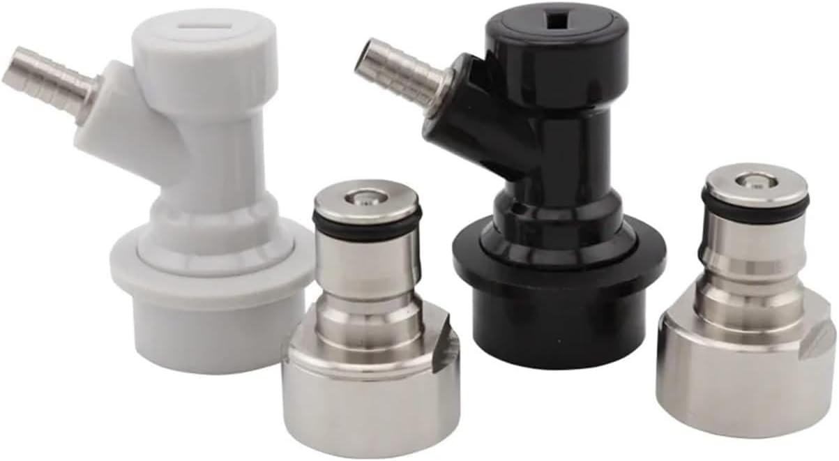 Home Brewing Keg Ball Lock Quick Disconnect Conversion Kit - Stainless Steel Beer Keg Coupler Adapter,1pcs(Gas and Liquid)