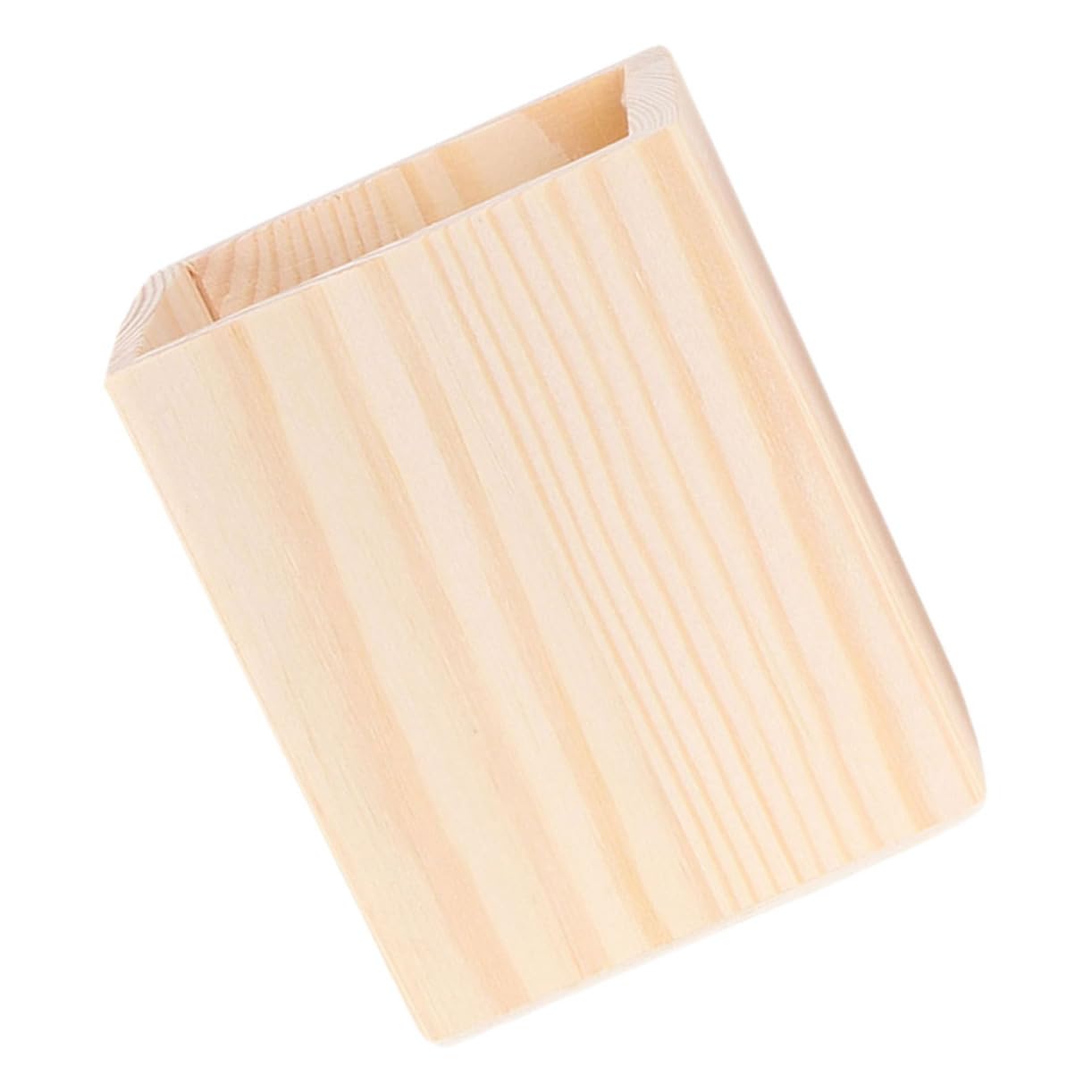 MAGICLULU Lot de 5 Pots à Pinceaux de Maquillage de Capacité Porte-stylos Pot à Crayons Organiseur en Bois pour Bureau