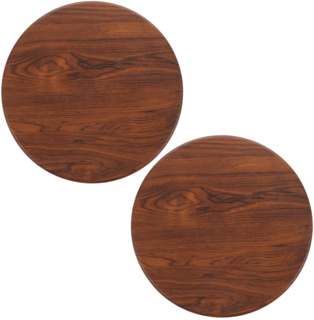 2pcs Round Solid Wood Bar Stool Replacement Seat Cushioned Easy Installation for Elegant Design Versatile Use Comfortable Seating