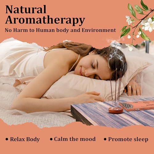 Image of Raajsee Amber Incense Sticks 100 Gm Pack-100% Pure Organic - Natural Hand Rolled Free from Chemicals-Insence for Church,Relaxation, Meditation & Sensual Therapy